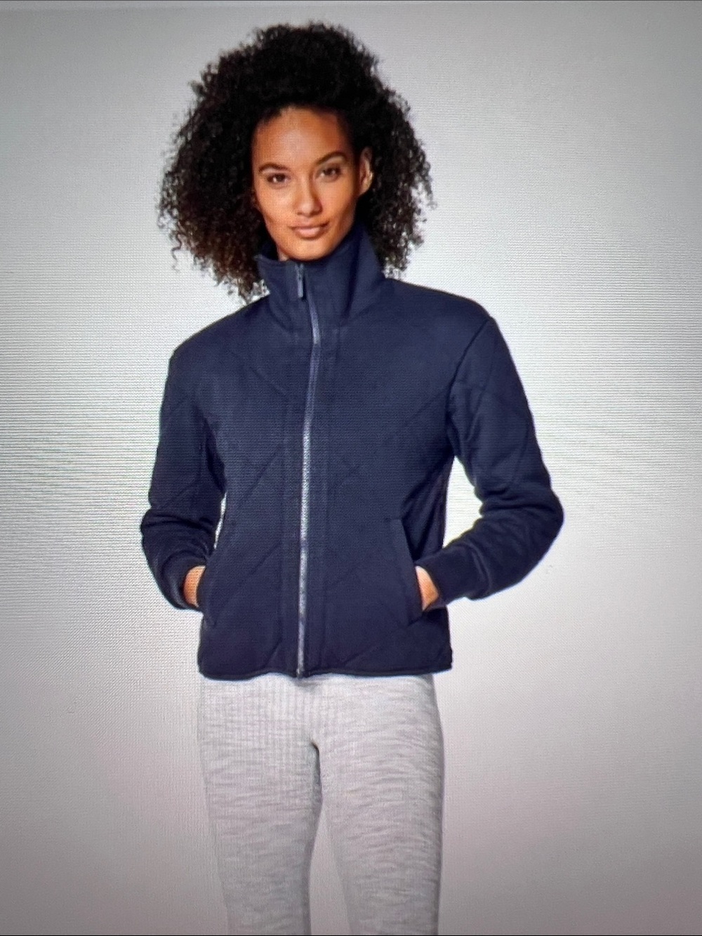 Lululemon Forever Warm Reversible Quilted Zip-Up Jacket